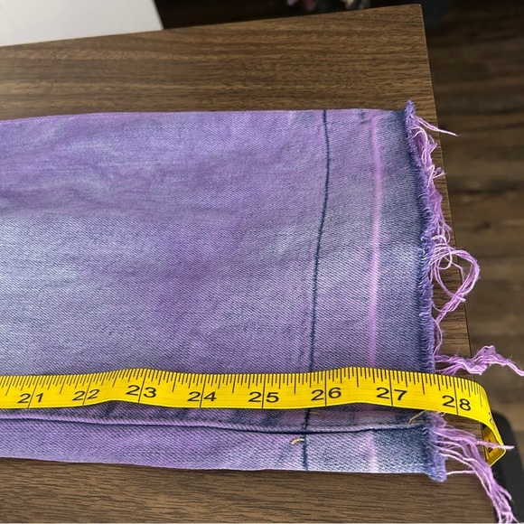 Hudson KASS Purple Distressed Jeans 27x28 - Picture 12 of 13